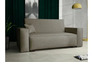 Denegal 2-sits liten bäddsoffa i Tyg - Brun , Beige - Möbler - Soffa - Bäddsoffa - 2 sits bäddsoffa