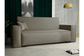 Denegal 2-sits liten bäddsoffa i Tyg - Brun , Beige - Möbler - Soffa - Bäddsoffa - 2 sits bäddsoffa