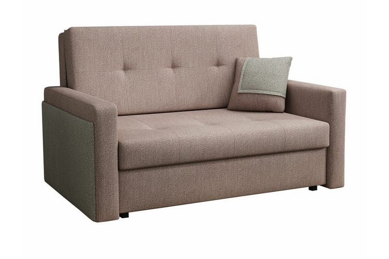 Denegal 2-sits liten bäddsoffa i Tyg, Brun