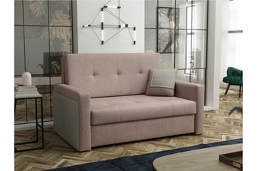 Denegal 2-sits liten bäddsoffa i Tyg - Brun - Möbler - Soffa - Bäddsoffa - 2 sits bäddsoffa