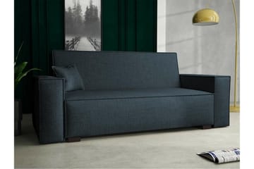 Denegal 2-sits liten bäddsoffa i Tyg - Grå , Blå - Möbler - Soffa - Bäddsoffa - 2 sits bäddsoffa