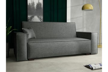 Denegal 2-sits liten bäddsoffa i Tyg - Grå - Möbler - Soffa - Bäddsoffa - 2 sits bäddsoffa