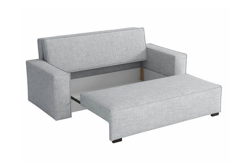 Denegal 2-sits liten bäddsoffa i Tyg - Grå - Möbler - Soffa - Bäddsoffa - 2 sits bäddsoffa