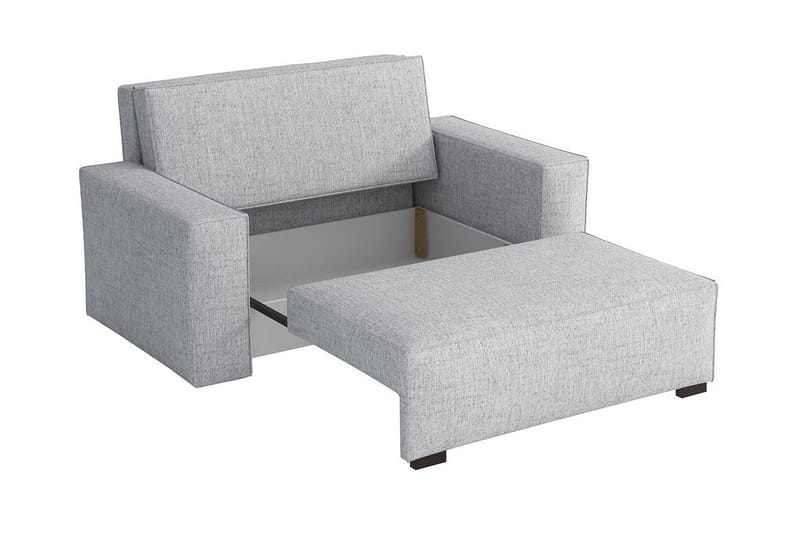Denegal 2-sits liten bäddsoffa i Tyg - Grå - Möbler - Soffa - Bäddsoffa - 2 sits bäddsoffa