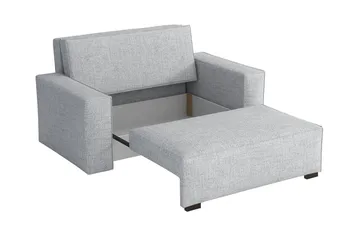 Denegal 2-sits liten bäddsoffa i Tyg - Grå - Möbler - Soffa - Bäddsoffa - 2 sits bäddsoffa
