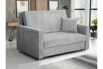 Denegal 2-sits liten bäddsoffa i Tyg - Grå - Möbler - Soffa - Bäddsoffa - 2 sits bäddsoffa