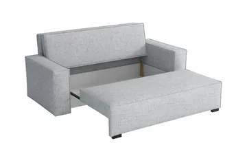 Denegal 2-sits liten bäddsoffa i Tyg - Grå - Möbler - Soffa - Bäddsoffa - 2 sits bäddsoffa