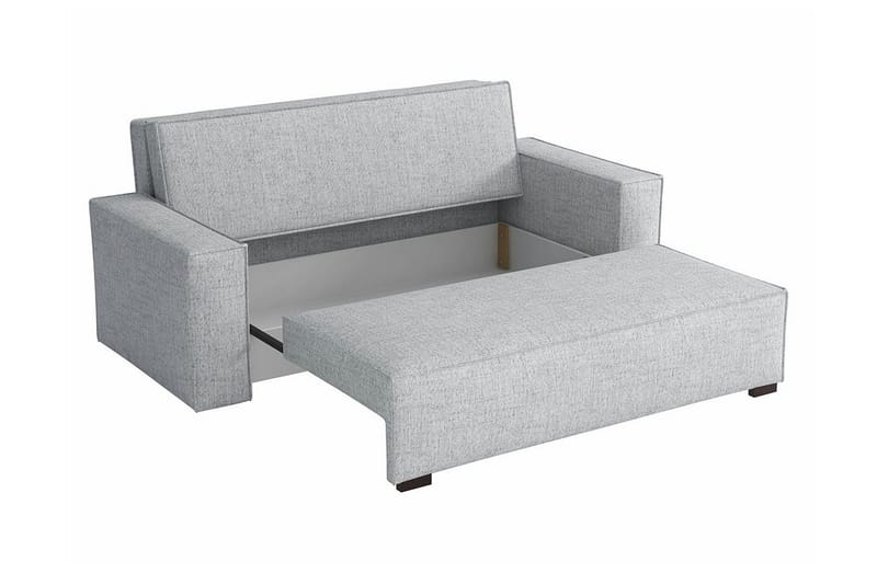 Denegal 2-sits liten bäddsoffa i Tyg - Grå - Möbler - Soffa - Bäddsoffa - 2 sits bäddsoffa