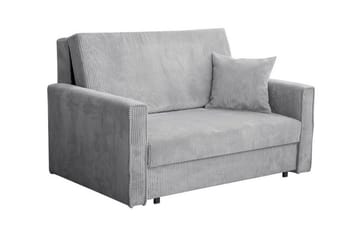 Denegal 2-sits liten bäddsoffa i Tyg - Grå - Möbler - Soffa - Bäddsoffa - 2 sits bäddsoffa