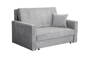 Denegal 2-sits liten bäddsoffa i Tyg - Grå - Möbler - Soffa - Bäddsoffa - 2 sits bäddsoffa