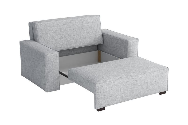 Denegal 2-sits liten bäddsoffa i Tyg - Grå - Möbler - Soffa - Bäddsoffa - 2 sits bäddsoffa