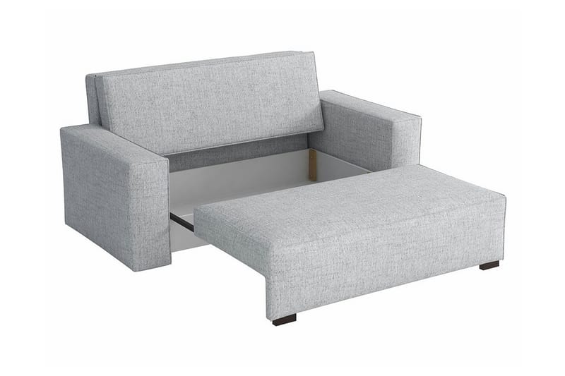 Denegal 2-sits liten bäddsoffa i Tyg - Grå - Möbler - Soffa - Bäddsoffa - 2 sits bäddsoffa