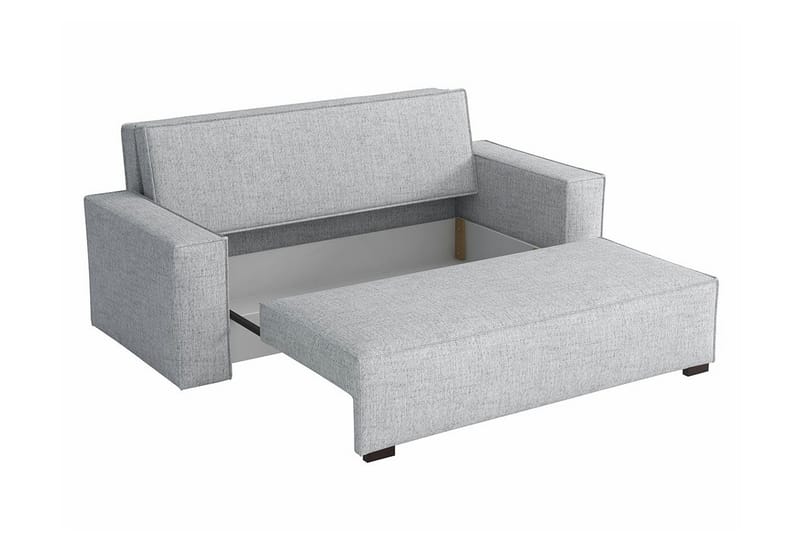 Denegal 2-sits liten bäddsoffa i Tyg - Grå - Möbler - Soffa - Bäddsoffa - 2 sits bäddsoffa