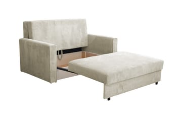 Denegal 2-sits liten bäddsoffa i Tyg - Grå - Möbler - Soffa - Bäddsoffa - 2 sits bäddsoffa