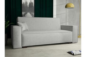 Denegal 2-sits liten bäddsoffa i Tyg - Grå - Möbler - Soffa - Bäddsoffa - 2 sits bäddsoffa