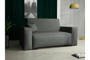 Denegal 2-sits liten bäddsoffa i Tyg - Grå - Möbler - Soffa - Bäddsoffa - 2 sits bäddsoffa