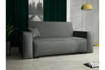 Denegal 2-sits liten bäddsoffa i Tyg - Grå - Möbler - Soffa - Bäddsoffa - 2 sits bäddsoffa