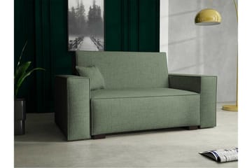 Denegal 2-sits liten bäddsoffa i Tyg - Grön - Möbler - Soffa - Bäddsoffa - 2 sits bäddsoffa