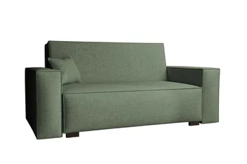 Denegal 2-sits liten bäddsoffa i Tyg - Grön - Möbler - Soffa - Bäddsoffa - 2 sits bäddsoffa
