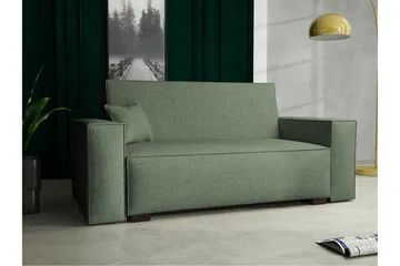 Denegal 2-sits liten bäddsoffa i Tyg - Grön - Möbler - Soffa - Bäddsoffa - 2 sits bäddsoffa