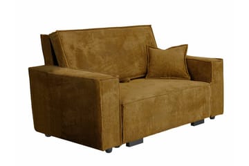 Denegal 2-sits liten bäddsoffa i Tyg - Gul - Möbler - Soffa - Bäddsoffa - 2 sits bäddsoffa