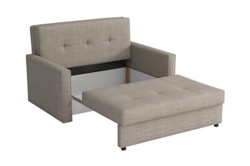 Denegal 2-sits liten bäddsoffa i Plysch - Brun - Möbler - Soffa - Bäddsoffa - 2 sits bäddsoffa