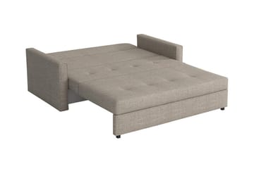 Denegal 2-sits liten bäddsoffa i Plysch - Grå - Möbler - Soffa - Bäddsoffa - 2 sits bäddsoffa