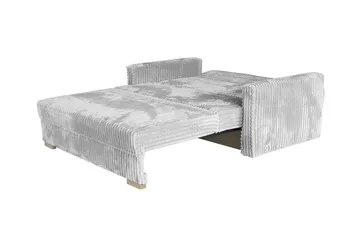 Denegal 2-sits liten bäddsoffa i Plysch - Grå - Möbler - Soffa - Bäddsoffa - 2 sits bäddsoffa