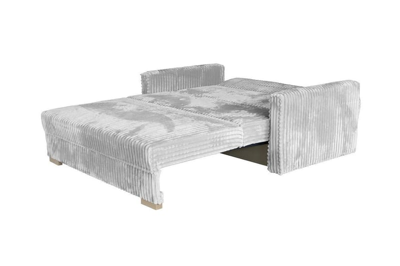 Denegal 2-sits liten bäddsoffa i Plysch - Grå - Möbler - Soffa - Bäddsoffa - 2 sits bäddsoffa