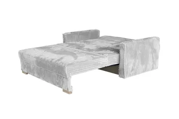 Denegal 2-sits liten bäddsoffa i Plysch - Beige - Möbler - Soffa - Bäddsoffa - 2 sits bäddsoffa