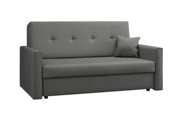 Denegal 2-sits liten bäddsoffa i Plysch - Grå - Möbler - Soffa - Bäddsoffa - 2 sits bäddsoffa