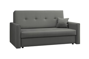 Denegal 2-sits liten bäddsoffa i Plysch - Grå - Möbler - Soffa - Bäddsoffa - 2 sits bäddsoffa