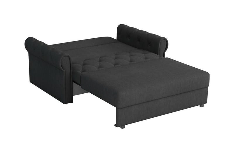 Denegal 2-sits liten bäddsoffa i Plysch - Beige - Möbler - Soffa - Bäddsoffa - 2 sits bäddsoffa