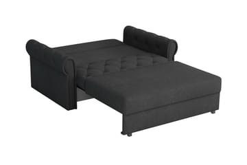 Denegal 2-sits liten bäddsoffa i Plysch - Grå - Möbler - Soffa - Bäddsoffa - 2 sits bäddsoffa