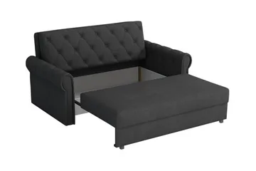 Denegal 2-sits liten bäddsoffa i Plysch - Grön - Möbler - Soffa - Bäddsoffa - 2 sits bäddsoffa