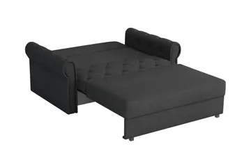 Denegal 2-sits liten bäddsoffa i Plysch - Grå - Möbler - Soffa - Bäddsoffa - 2 sits bäddsoffa
