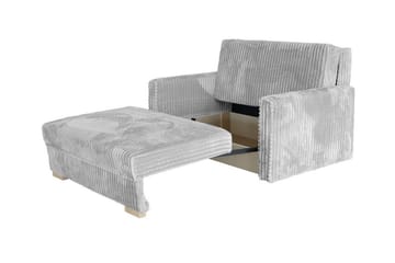 Denegal 2-sits liten bäddsoffa i Plysch - Grå - Möbler - Soffa - Bäddsoffa - 2 sits bäddsoffa