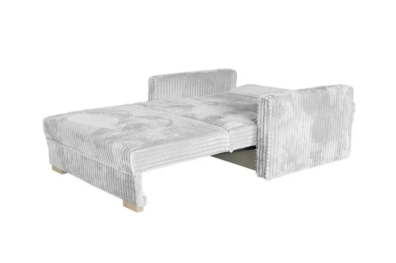 Denegal 2-sits liten bäddsoffa i Plysch - Grå - Möbler - Soffa - Bäddsoffa - 2 sits bäddsoffa