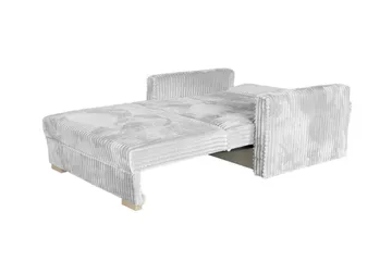 Denegal 2-sits liten bäddsoffa i Plysch - Grå - Möbler - Soffa - Bäddsoffa - 2 sits bäddsoffa