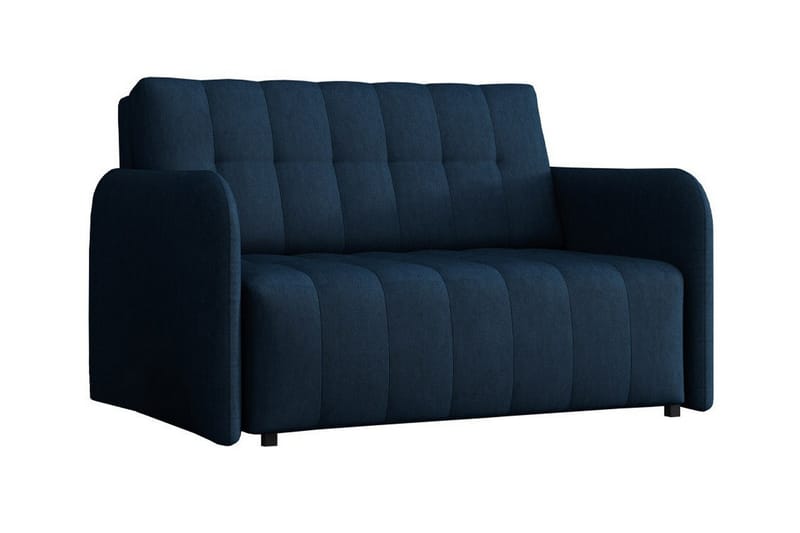 Denegal 2-sits liten bäddsoffa i Plysch, Blå