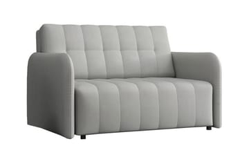 Denegal 2-sits liten bäddsoffa i Plysch - Grå - Möbler - Soffa - Bäddsoffa - 2 sits bäddsoffa