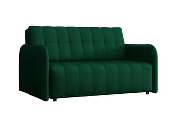 Denegal 2-sits liten bäddsoffa i Plysch - Grön - Möbler - Soffa - Bäddsoffa - 2 sits bäddsoffa