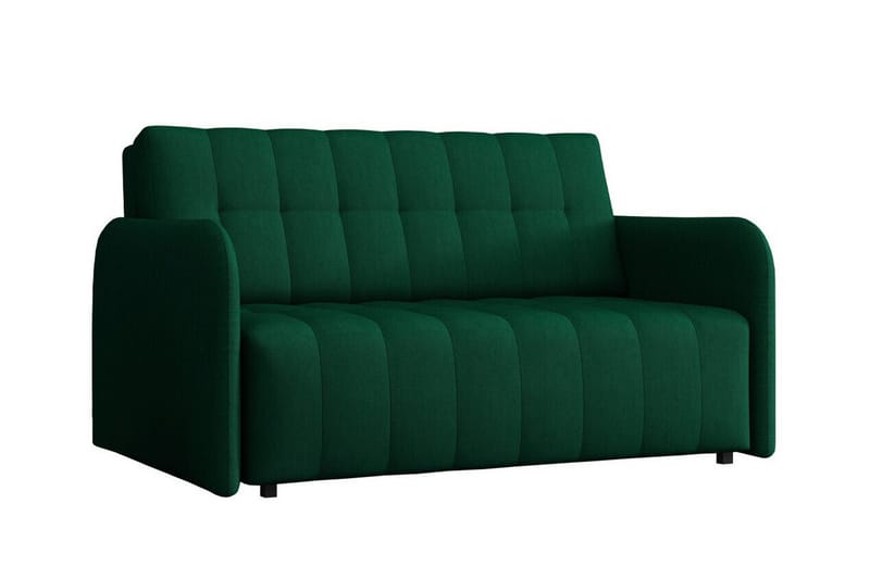 Denegal 2-sits liten bäddsoffa i Plysch, Grön