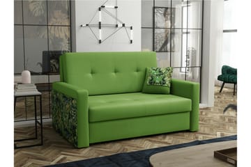 Denegal 2-sits liten bäddsoffa i Plysch - Grön - Möbler - Soffa - Bäddsoffa - 2 sits bäddsoffa