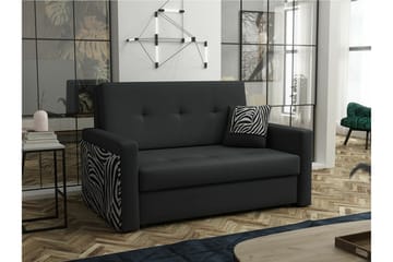 Denegal 2-sits liten bäddsoffa i Plysch - Grå - Möbler - Soffa - Bäddsoffa - 2 sits bäddsoffa