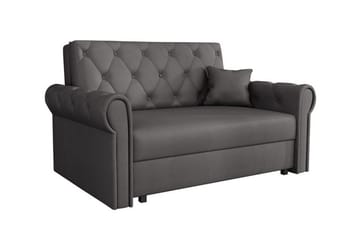 Denegal 2-sits liten bäddsoffa i Plysch - Grå - Möbler - Soffa - Bäddsoffa - 2 sits bäddsoffa