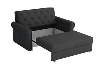 Denegal 2-sits liten bäddsoffa i Plysch - Grön - Möbler - Soffa - Bäddsoffa - 2 sits bäddsoffa
