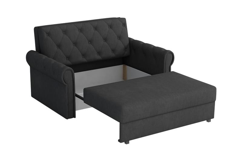 Denegal 2-sits liten bäddsoffa i Plysch - Grön - Möbler - Soffa - Bäddsoffa - 2 sits bäddsoffa