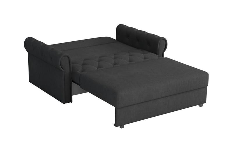 Denegal 2-sits liten bäddsoffa i Plysch - Grön - Möbler - Soffa - Bäddsoffa - 2 sits bäddsoffa