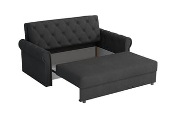 Denegal 2-sits liten bäddsoffa i Plysch - Grå - Möbler - Soffa - Bäddsoffa - 2 sits bäddsoffa